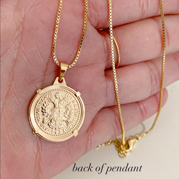 Gold Coin Necklace | 18k Gold Filled - Picture 7 of 8